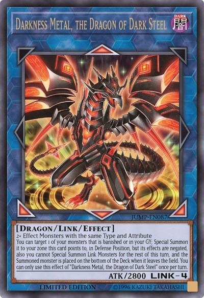 Darkness Metal, the Dragon of Dark Steel [JUMP-EN087] Ultra Rare | Exor Games Bridgewater