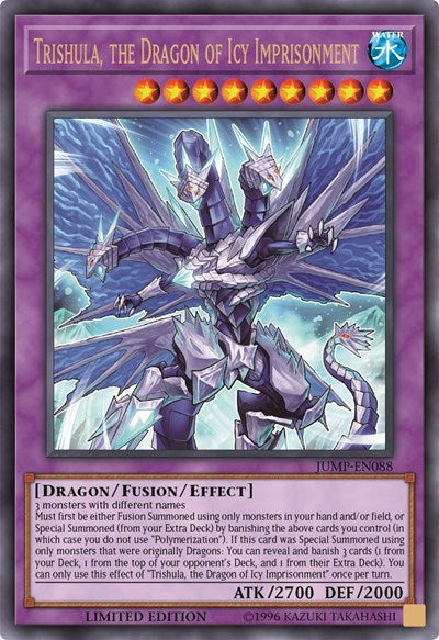 Trishula, the Dragon of Icy Imprisonment [JUMP-EN088] Ultra Rare | Exor Games Bridgewater