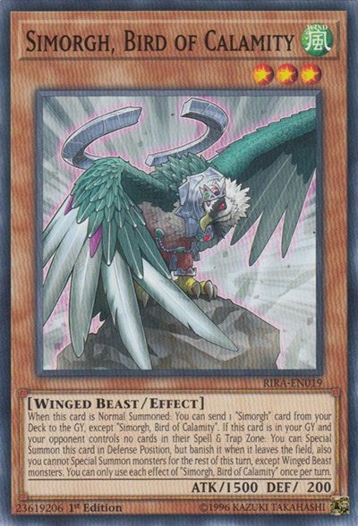 Simorgh, Bird of Calamity [RIRA-EN019] Common | Exor Games Bridgewater