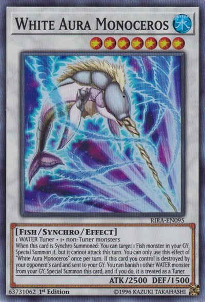 White Aura Monoceros [RIRA-EN095] Super Rare | Exor Games Bridgewater