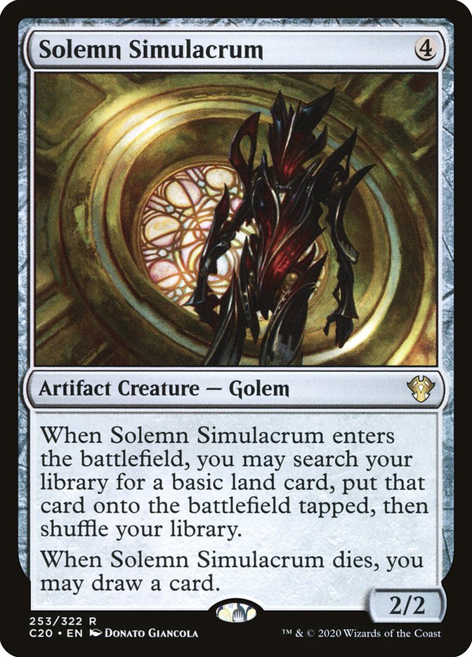 Solemn Simulacrum [Commander 2020] | Exor Games Bridgewater