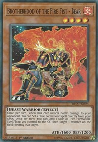 Brotherhood of the Fire Fist - Bear [FIGA-EN023] Super Rare | Exor Games Bridgewater