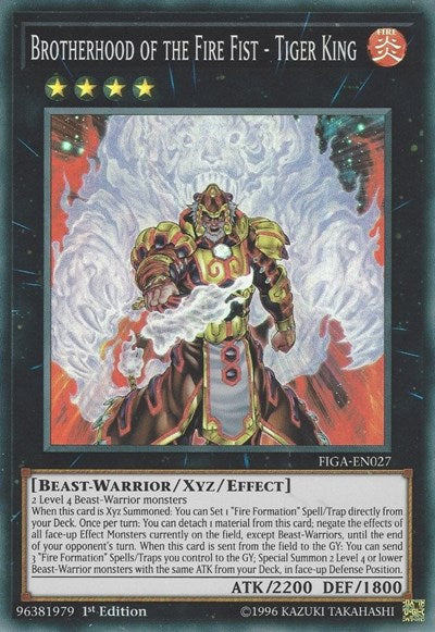 Brotherhood of the Fire Fist - Tiger King [FIGA-EN027] Super Rare | Exor Games Bridgewater