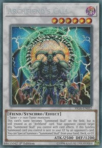 Archfiend's Call [FIGA-EN032] Secret Rare | Exor Games Bridgewater