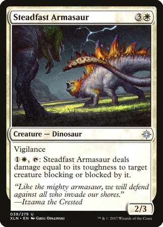 Steadfast Armasaur [Ixalan] | Exor Games Bridgewater