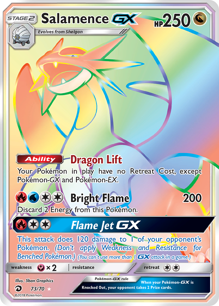 Salamence GX (73/70) [Sun & Moon: Dragon Majesty] | Exor Games Bridgewater