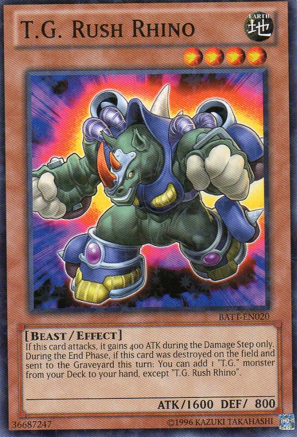 T.G. Rush Rhino [BATT-EN020] Starfoil Rare | Exor Games Bridgewater