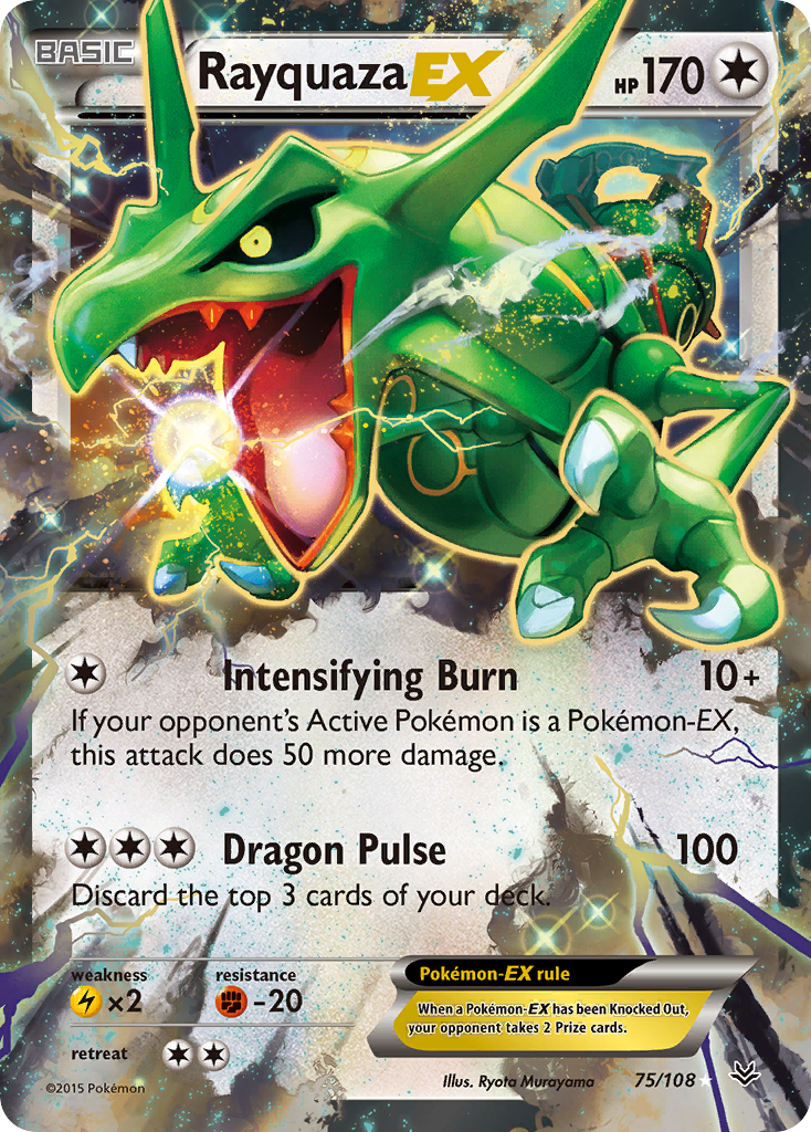 Rayquaza EX (75/108) [XY: Roaring Skies] | Exor Games Bridgewater