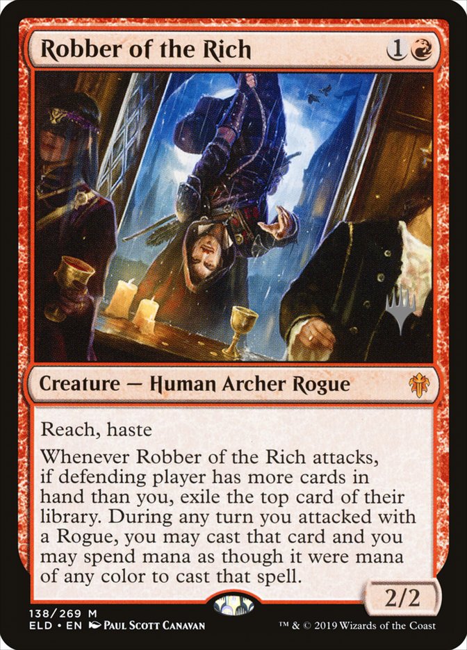 Robber of the Rich (Promo Pack) [Throne of Eldraine Promos] | Exor Games Bridgewater