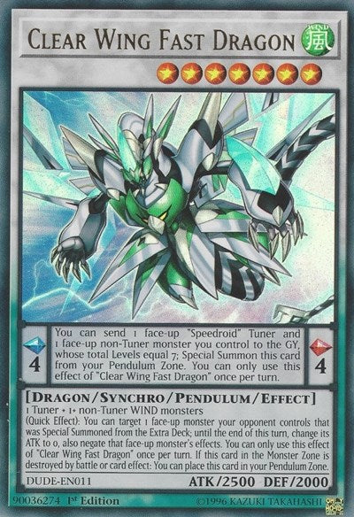 Clear Wing Fast Dragon [DUDE-EN011] Ultra Rare | Exor Games Bridgewater