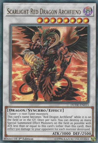 Scarlight Red Dragon Archfiend [DUDE-EN013] Ultra Rare | Exor Games Bridgewater