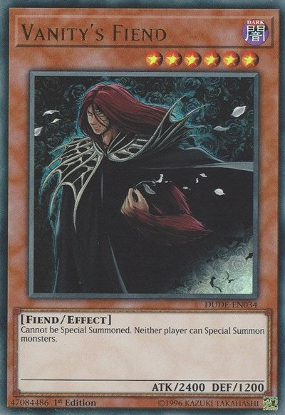 Vanity's Fiend [DUDE-EN034] Ultra Rare | Exor Games Bridgewater