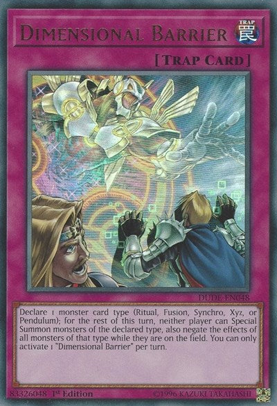 Dimensional Barrier [DUDE-EN048] Ultra Rare | Exor Games Bridgewater