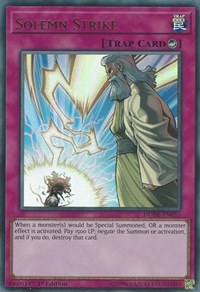 Solemn Strike [DUDE-EN055] Ultra Rare | Exor Games Bridgewater