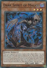 Dark Spirit of Malice [LED5-EN003] Super Rare | Exor Games Bridgewater