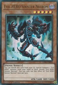 Evil HERO Sinister Necrom [LED5-EN014] Ultra Rare | Exor Games Bridgewater
