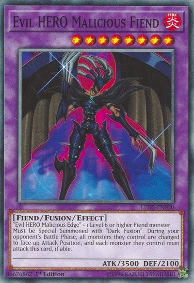 Evil HERO Malicious Fiend [LED5-EN020] Common | Exor Games Bridgewater