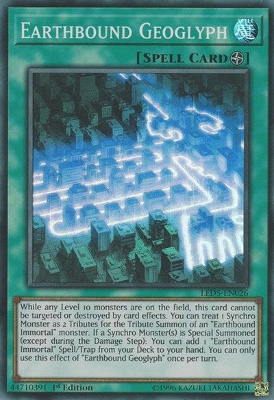 Earthbound Geoglyph [LED5-EN026] Super Rare | Exor Games Bridgewater