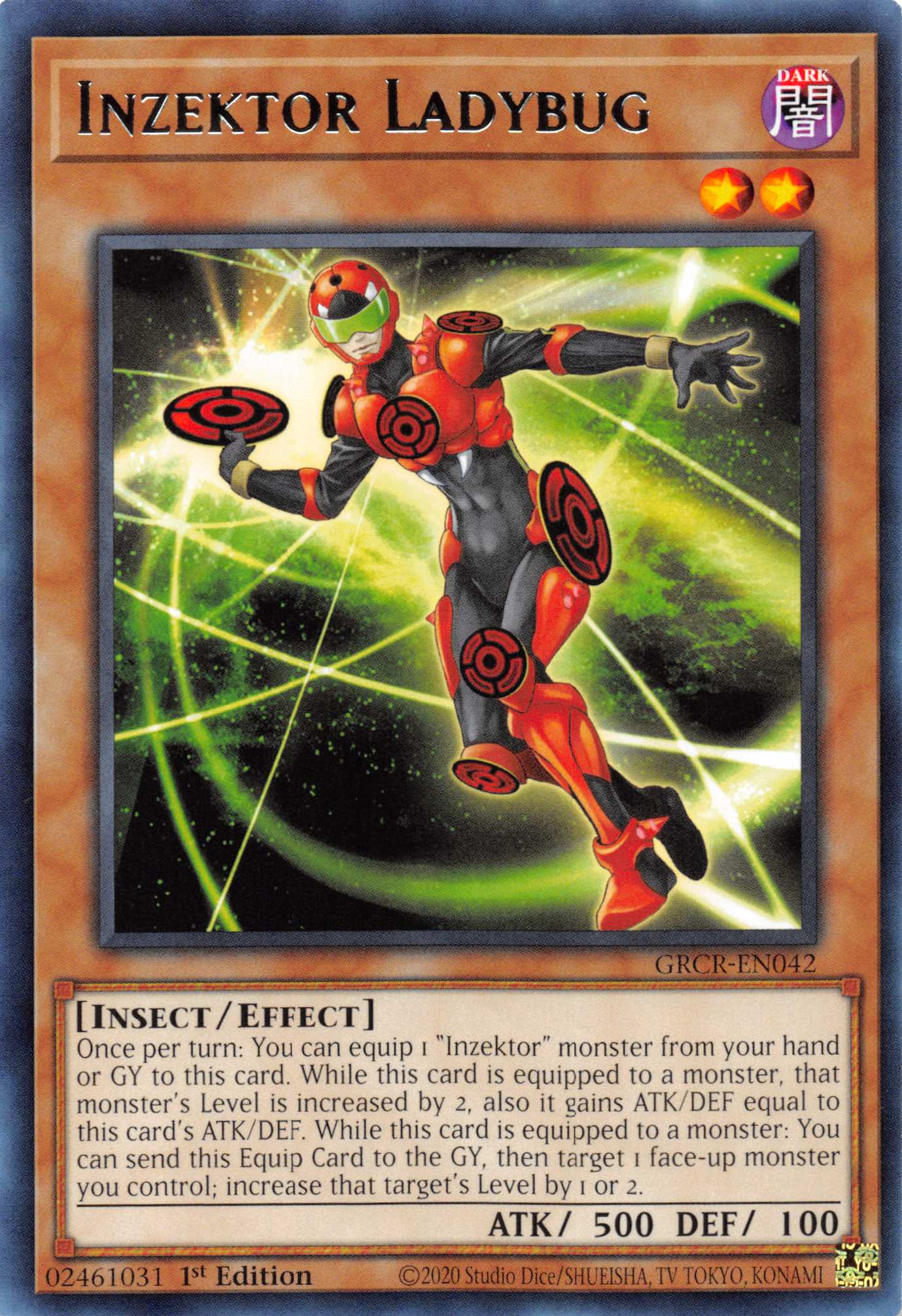 Inzektor Ladybug [GRCR-EN042] Rare | Exor Games Bridgewater