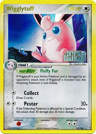 Wigglytuff (13/100) (Stamped) [EX: Crystal Guardians] | Exor Games Bridgewater