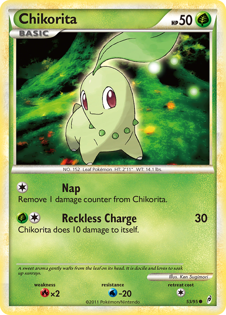 Chikorita (53/95) [HeartGold & SoulSilver: Call of Legends] | Exor Games Bridgewater