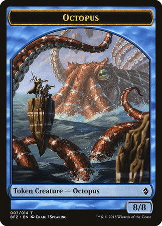 Octopus Token [Battle for Zendikar Tokens] | Exor Games Bridgewater