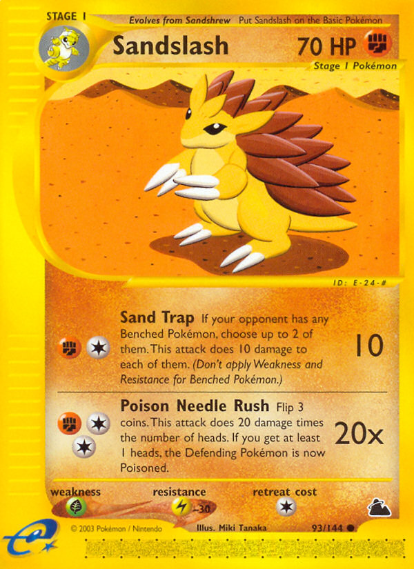 Sandslash (93/144) [Skyridge] | Exor Games Bridgewater