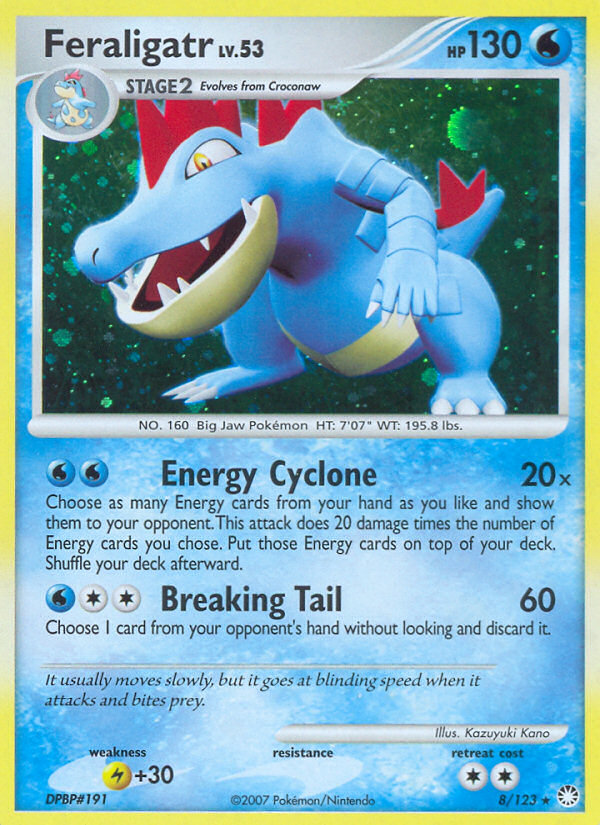 Feraligatr (8/123) [Diamond & Pearl: Mysterious Treasures] | Exor Games Bridgewater