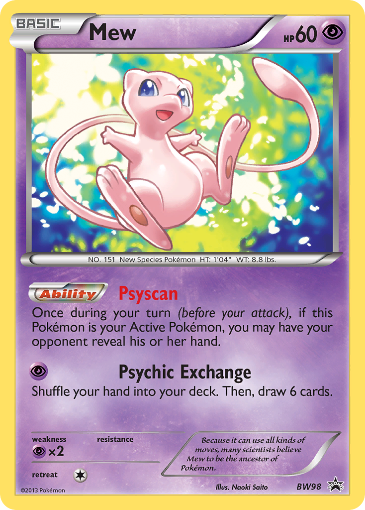 Mew (BW98) [Black & White: Black Star Promos] | Exor Games Bridgewater