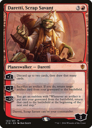 Daretti, Scrap Savant [Commander 2016] | Exor Games Bridgewater