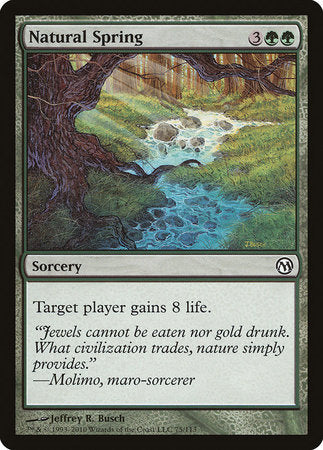 Natural Spring [Duels of the Planeswalkers] | Exor Games Bridgewater