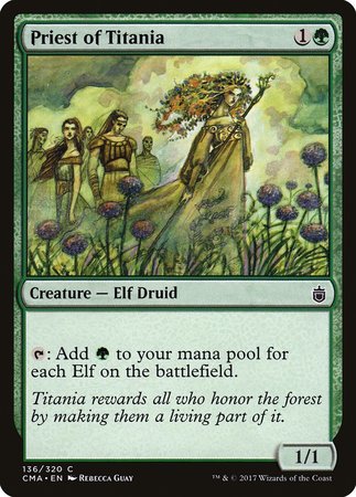 Priest of Titania [Commander Anthology] | Exor Games Bridgewater