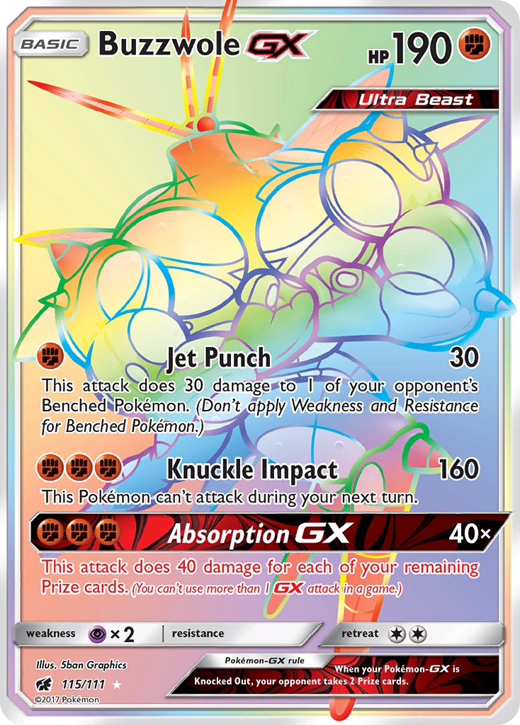 Buzzwole GX (115/111) [Sun & Moon: Crimson Invasion] | Exor Games Bridgewater