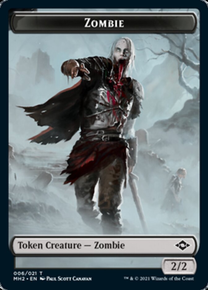 Zombie Token [Modern Horizons 2 Tokens] | Exor Games Bridgewater