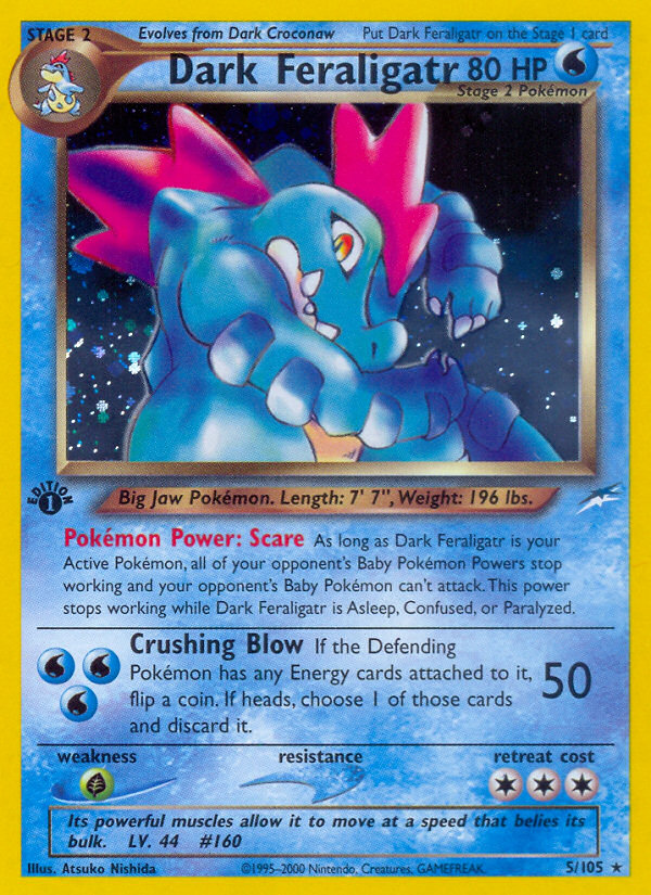 Dark Feraligatr (5/105) [Neo Destiny 1st Edition] | Exor Games Bridgewater