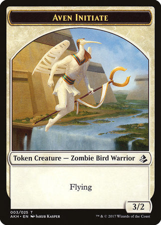 Aven Initiate Token [Amonkhet Tokens] | Exor Games Bridgewater