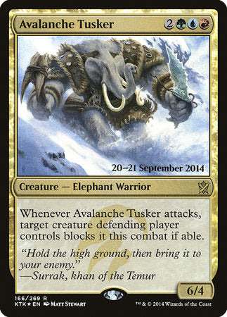 Avalanche Tusker [Khans of Tarkir Promos] | Exor Games Bridgewater