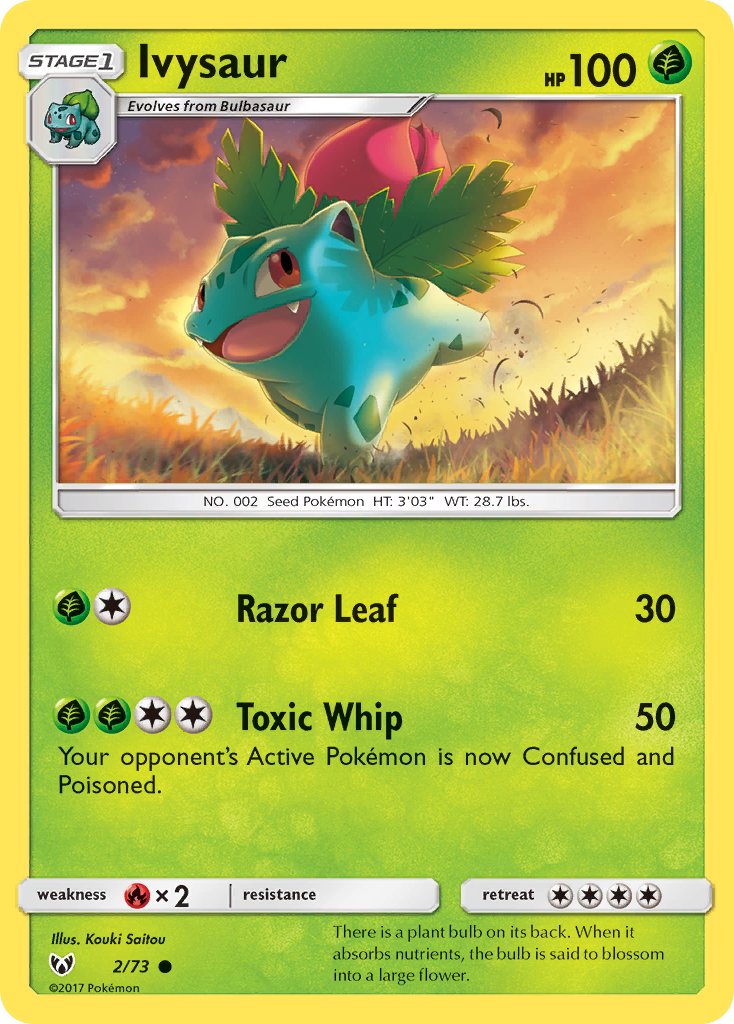 Ivysaur (2/73) [Sun & Moon: Shining Legends] | Exor Games Bridgewater