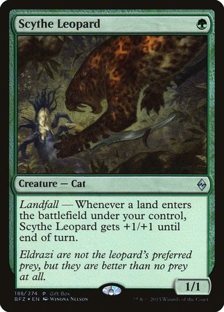 Scythe Leopard [Battle for Zendikar Promos] | Exor Games Bridgewater