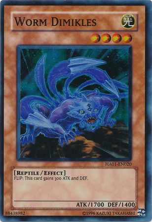 Worm Dimikles [HA01-EN020] Super Rare | Exor Games Bridgewater