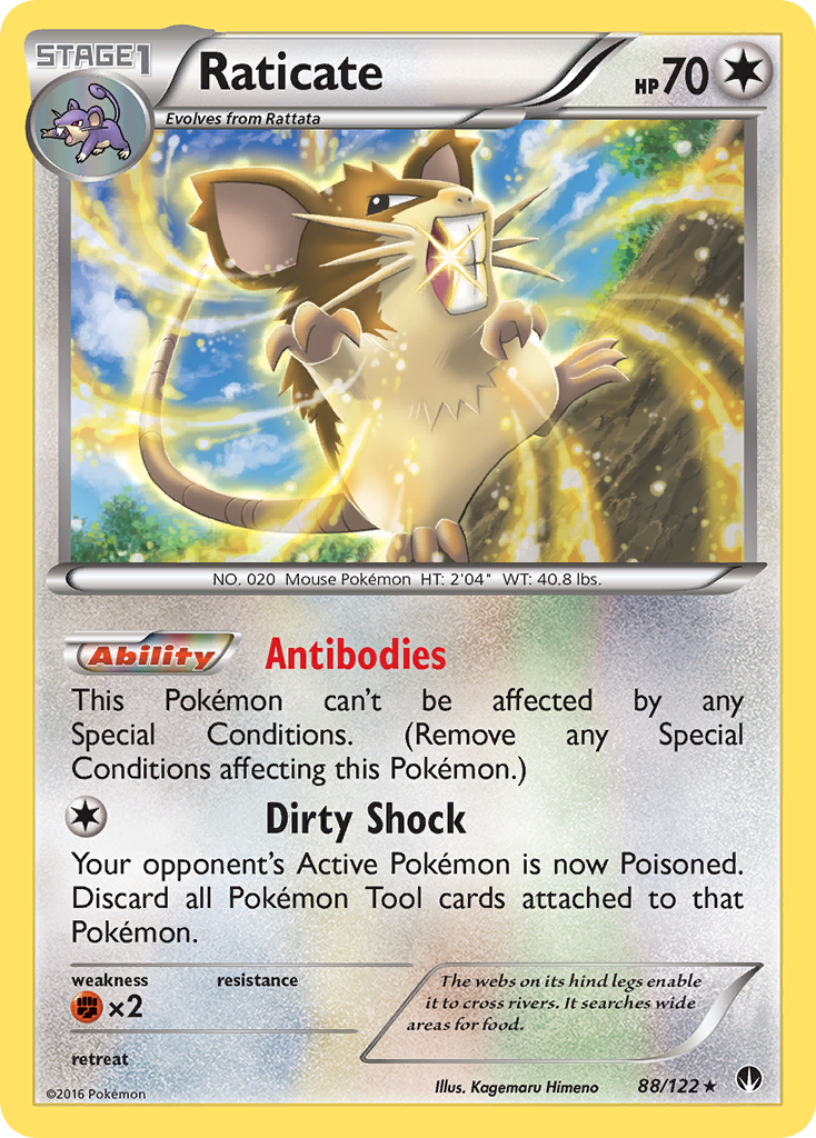 Raticate (88/122) [XY: BREAKpoint] | Exor Games Bridgewater