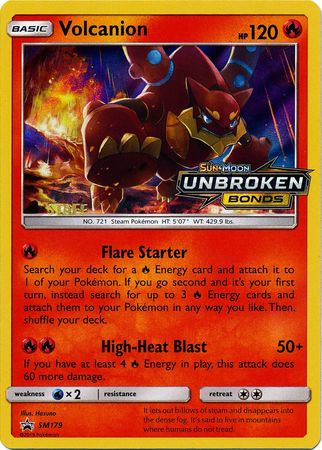 Volcanion (SM179) (Staff Prerelease Promo) [Sun & Moon: Black Star Promos] | Exor Games Bridgewater