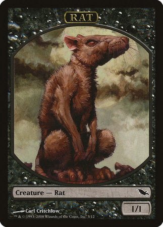 Rat Token [Shadowmoor Tokens] | Exor Games Bridgewater