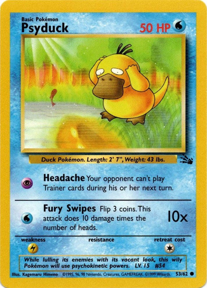 Psyduck (53/62) [Fossil Unlimited] | Exor Games Bridgewater