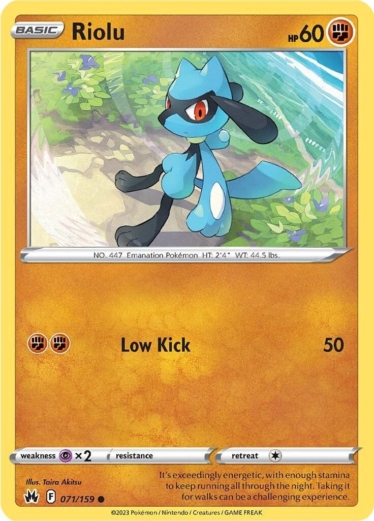 Riolu (071/159) [Sword & Shield: Crown Zenith] | Exor Games Bridgewater