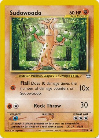 Sudowoodo (77/111) [Neo Genesis Unlimited] | Exor Games Bridgewater