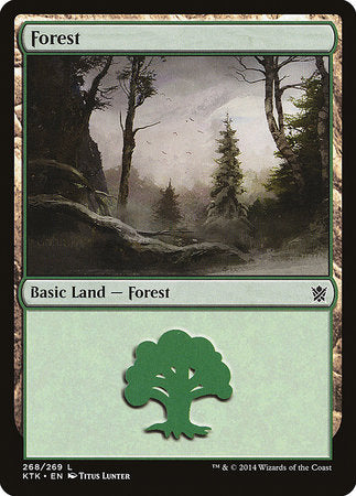 Forest (268) [Khans of Tarkir] | Exor Games Bridgewater