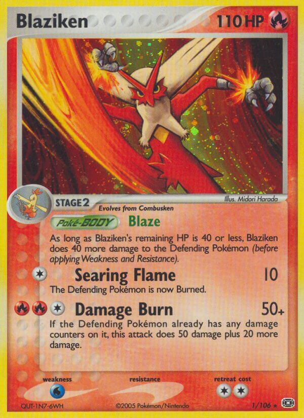 Blaziken (1/106) (Theme Deck Exclusive) [EX: Emerald] | Exor Games Bridgewater