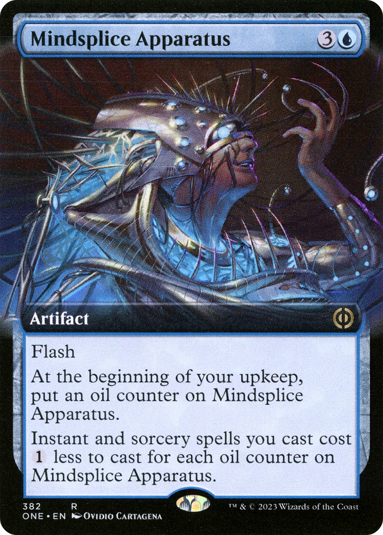 Mindsplice Apparatus (Extended Art) [Phyrexia: All Will Be One] | Exor Games Bridgewater