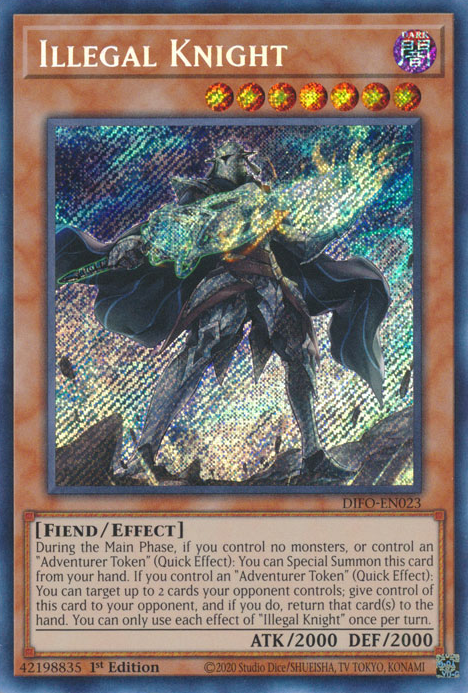 Illegal Knight [DIFO-EN023] Secret Rare | Exor Games Bridgewater